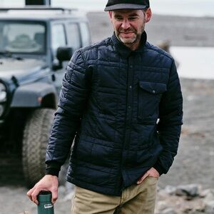 Huckberry Proof Moonweight Nano Puffer Shirt Jacket Size L Outdoor Gorpcore Blue